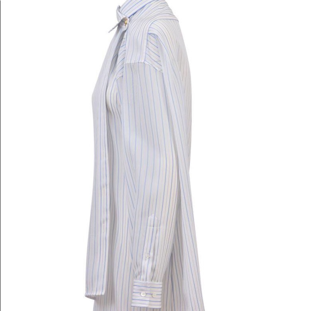 balenciaga white baby blue pulled shirt - Picture 6 of 10